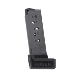 Ruger LCP II .380 ACP 7-Round Blued Steel Magazine With Base Pad Left View