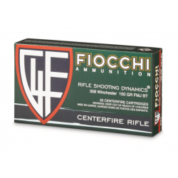 Fiocchi Training Dynamics .308 Winchester 150gr FMJBT 20 Rounds