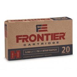 Hornady Frontier Cartridge 5.56x45mm NATO 75gr BTHPM 20 Rounds