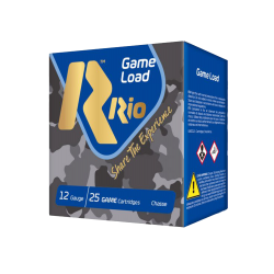 Rio Shotshells Game Load 32 12 Gauge Ammo 2 3/4" #7.5 1 1/8oz 25 Rounds
