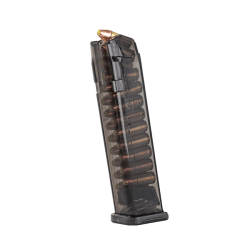 ETS 9mm, 140mm Competition Mag 22-Round Carbon Smoke Magazine for Glock Pistols