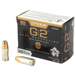 Speer Gold Dot G2 9mm Ammo 147gr Hollow-Point 20-Round Box
