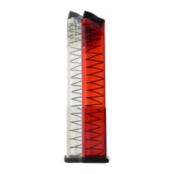 ETS Smith & Wesson M&P 9mm 30-Round Extended Magazine Red And Clear View