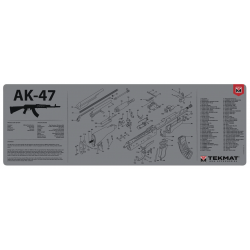 TekMat Long Gun Cleaning Mat AK-47 (Gray)