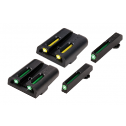 Truglo Brite Site Tritium / Fiber Optic Sights for Glock Pistols in 10mm / .45 ACP / .357 Sig