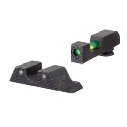 Trijicon DI Night Sight Set Tritium Rear Green Fiber Optic Front For Glock 17 / 19 / 22 / 34