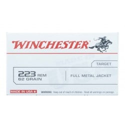 Winchester USA Target .223 Remington Ammo 62gr FMJ 20 Rounds