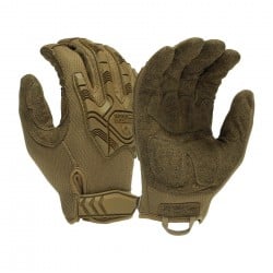 Venture Gear Tactical Hook & Loop Synthetic Leather Impact Gloves Desert 