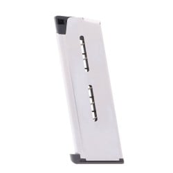 Wilson Combat 1911 Compact .45 ACP 7-Round Steel Magazine with Lo-Profile Steel Base Pad Left View