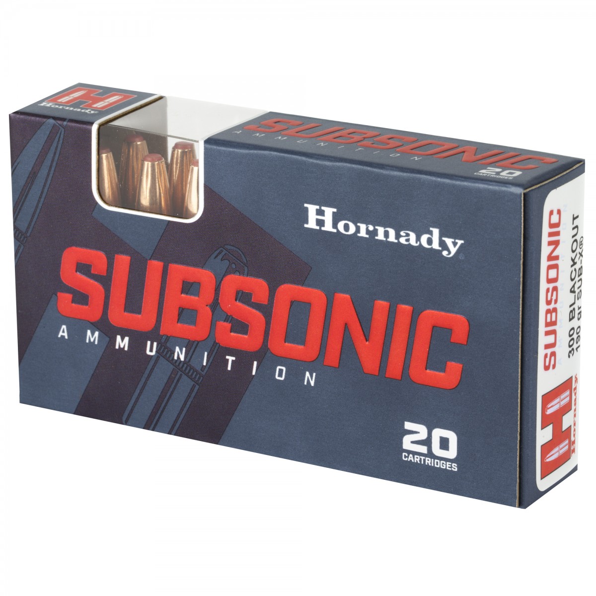 Hornady Subsonic .300 Blackout Ammo 190gr Sub-X 20 Rounds