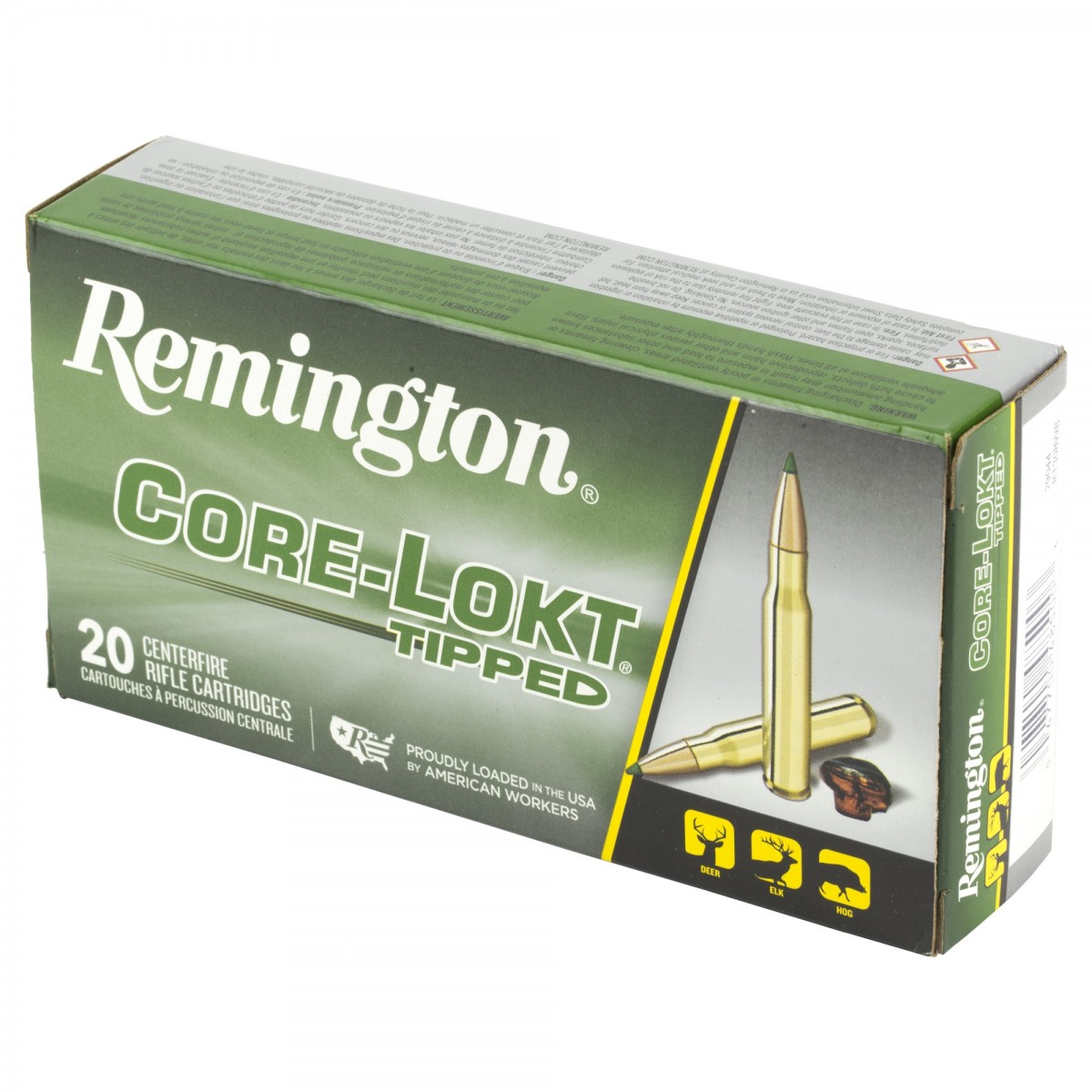 Remington Core-Lokt Tipped .308 Winchester 165gr Ammo 20 Rounds