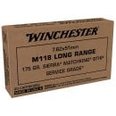 Winchester Ammo Sierra 7.62x51mm NATO 175gr Sierra MatchKing HPBT 20 Rounds