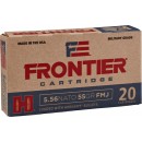 Frontier Cartridge 5.56x45mm NATO Ammo 55gr FMJ 20 Rounds