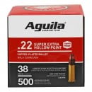 Aguila .22lr Ammo 38gr CPHP 500-Round Bulk Pack