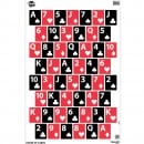 Allen EZ Aim House of Cards 23"x35" Paper Targets 3-Pack — Black / Red