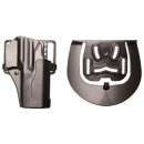 Blackhawk Sportster Belt Holster with Belt Loop and Paddle Attachment for Glock 19/23 Pistols