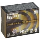Federal Premium HST 9mm 124gr +P JHP 20 Rounds