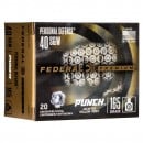 Federal Premium Punch .40 S&W Ammo 165gr JHP 20-Round Box