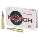 Hornady Match .308 Winchester Ammo 168gr BTHP 20 Rounds