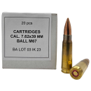 Igman M76 White Box 7.62x39mm Ammo 123gr FMJ 20 Rounds