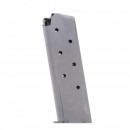Metalform Standard 1911 Government .45 ACP Stainless Steel 7-Round Magazine with Welded Base and Flat Skirted Follower