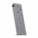 Metalform Standard 1911 Government, Commander 9mm, Stainless Steel (Welded Base & Flat (Split) Follower) with Front Rib 9-Round Magazine