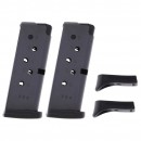 2 Pack Ruger LCP .380 ACP 6-Round Magazine With Finger Rest Extension