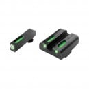 Truglo Brite Site TFX Tritium / Fiber Optic Sights for Glock Pistols Chambered in 10mm / .45 ACP / .357 Sig