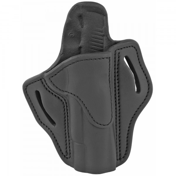 TAGUA Premium Black Leather RH OWB Open Top Belt Holster for 4" 1911 SPRINGFIELD 