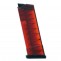 ETS Glock 43 9mm 9-Round Transparent Red Extended Magazine Left View