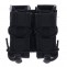 HSGI Double Pistol TACO Belt Mounted Magazine Pouch — BLACK Front