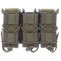 HSGI Triple Pistol TACO Belt Mounted Magazine Pouch — COYOTE BROWN Front