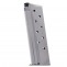 Metalform Standard 1911 Government, Commander .38 SUPER, Stainless Steel (Removable Base & Round Follower) 9-Round Magazine Left