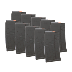10 Pack of Hexmag Series 2 AR-10 / SR25 .308 / 7.62x51 10-Round Polymer Magazines - Black