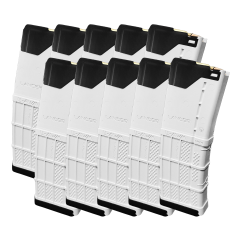 10 Pack of Lancer L5 AR-15 223 / 5.56 30-Round Advanced Warfighter Magazines - Arctic Warfare White
