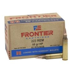 Hornady Frontier .223 Remington Ammo 55gr HPM 50 Rounds