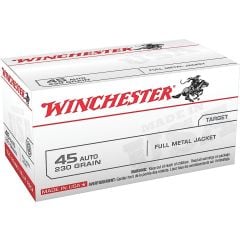 Winchester .45 ACP 230gr FMJ 100 Rounds