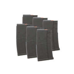 6 Pack of Hexmag Series 2 AR-10 / SR25 .308 / 7.62x51 10-Round Polymer Magazines - Black