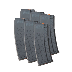 6 Pack of Hexmag Series 2 AR-15 .223 / 5.56 10/30-Round Polymer Magazines - Gray
