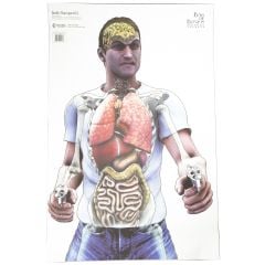 Action Target Bag of Bones "Man w/ Two Guns" Target 100-Pack