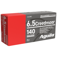 Aguila 6.5 Creedmoor Ammo 140gr FMJBT 20 Rounds