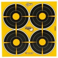Allen EZ Aim Adhesive 3" Bullseye Target – 12 Sheets