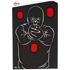 Allen EZ Aim Non-Adhesive Bad Guy 12"x18" Target 5-Pack