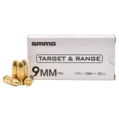 Ammo Inc stelTH 9mm Ammo 165gr Subsonic TMC 50 Rounds