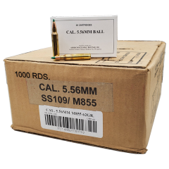 Armscor Ammo 5.56mm 62gr FMJ Ammo 1,000 Rounds