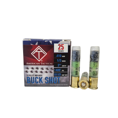ATI 2.50" .410 Gauge Ammo BBB Buckshot 25 Shells