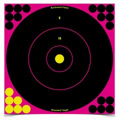 Birchwood Casey 12" Shoot-N-C Bullseye Target 5-Pack - Pink