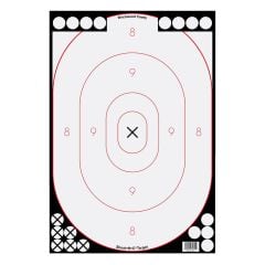 Birchwood Casey 12x18" Shoot-N-C Silhouette Target 5-Pack - White / Black