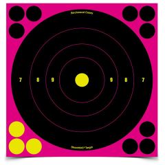 Birchwood Casey 8" Shoot-N-C Bullseye Target 6-Pack - Pink