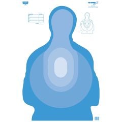 Birchwood Casey 23x35" Eze-Scorer Transitional Blue Paper Target 100-Pack